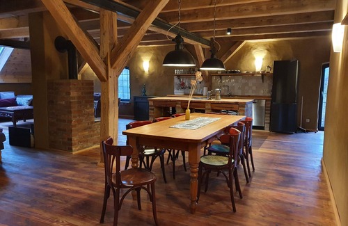 Krebsow Apartamento | Cozy fieldstone barn for family reunions - Barn 27 in Krebsow