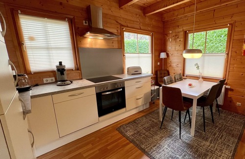 Hofstatten Casa | Cabaña de madera de lujo finlandesa (casa 2) en el parque natural "Pfälzer Wald" (500 metros de altura)