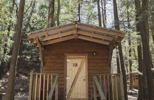 Ellijay Cabina | Cozy FOX DEN private solo cabin at Mulberry Gap Adventure Basecamp in Ellijay!