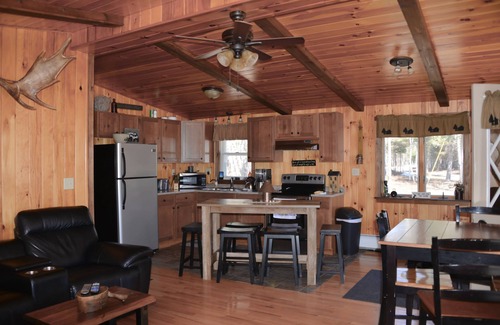 Allagash Cabina | Cozy Getaway - Relax & Unwind - Outdoor Kitchen & Cedar Hot Tub-Riverfront View