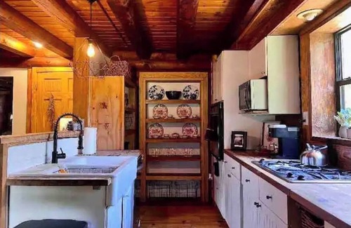 Lookout Mountain Apartamento | Cozy King Size Fireplace Log Cabin Apartment on Lookout Mountain