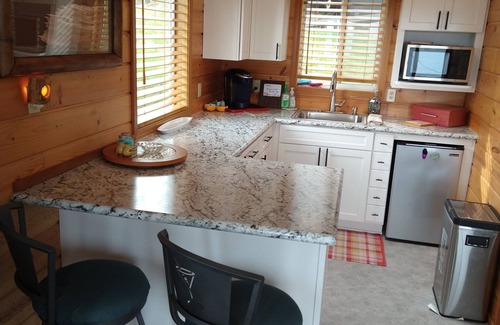 Diamond Point Cabina | Acogedor, Vista de agua salada, cabina de la Península Olímpica