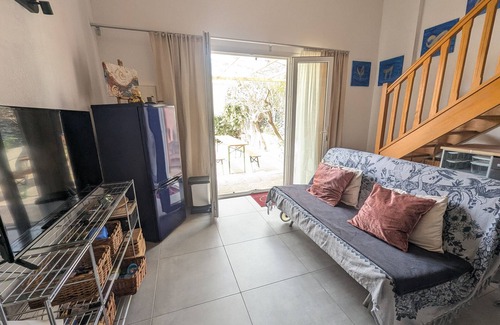 Port-la-Nouvelle Villa | Villa Acogedora T2, 600m Playa, Aire Acondicionado, Aparcamiento