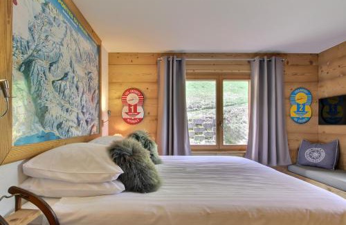 Champery Apartamento | Cretes 15, Chimney And Terrace