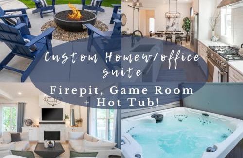 Donelson Hills Casa | Custom Home Office Suite Game Room & Fire pit