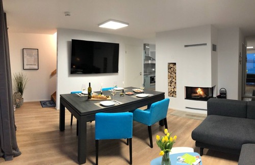 Olpenitz Casa | Casa de vacaciones 'Hafenmeister By Seeblick Ferien Oro' con vistas al mar, terraza privada y Wi-Fi