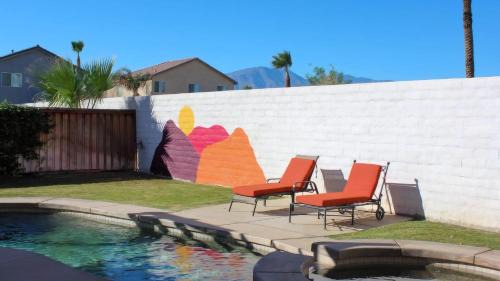 Coachella Casa | Desert Oasis w Pool Spa BBQ Outdoor Dining Under the Palms Calle Tolosa by AvantStay