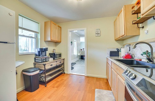 Elmira Casa | Deck & Fire Pit: Peaceful Home in Elmira