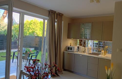 Ciechanow Apartamento | Deluxe Apartament kuchnia z tarasem i parkingiem na wyłączność