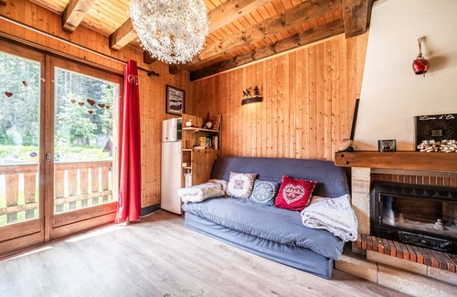 Le Praz de Lys Chalet De Esquí | Demi-Chalet Les Trolles 6-8 Pers' con vistas a la montaña, terraza privada y Wi-Fi