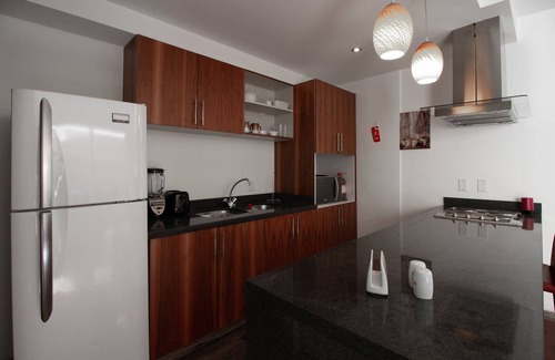 Barrio Contadero Apartamento | Depa, amueblado, equipado, terraza, gym, seg, jardín