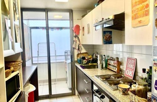 Santiago Apartamento | Departamento luminoso a pasos del Barrio Italia con vista a la cordillera