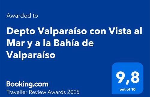 Placeres Apartamento | Depto Valparaíso con Vista al Mar y a la Bahía de Valparaíso