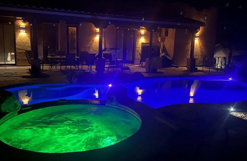 Maricopa Casa | Desert Oasis Tropical Backyard on 3.5 Acre Ranch - Bunkhouse