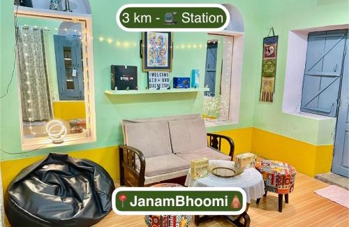 Mathura Casa | Divine Stay- Facing Krishna Janambhoomi Temple- Family Curated HomeStay - Hotel Like Amenities
