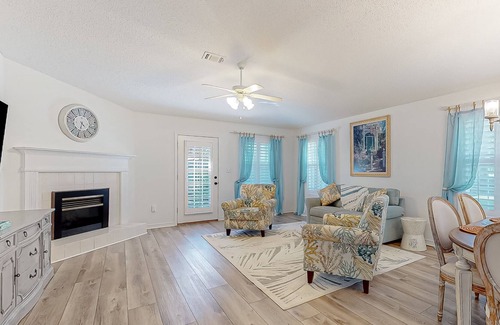 Seaspray Casa | Dog-friendly home near private gated beach with fireplace & pool - snowbirds OK