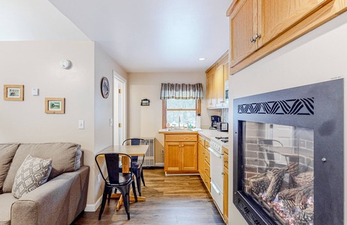 Eastern Vermont Cabina | Dog-friendly, mountain-view cabin with shared hot tub, fireplace, & central AC