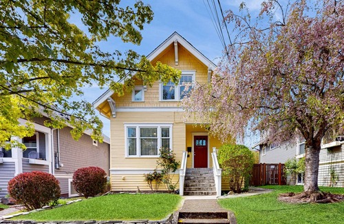 West Woodland Casa | Dog-friendly spacious retreat with patio, backyard oasis, & W/D - walkable location