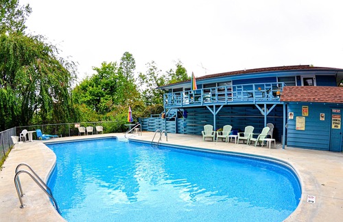 Eureka Springs Casa | Dog-friendly suite with a pool, fireplace, AC, & near downtown