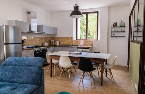 Saint-Genis Cabaña | Gîte-Canigou-Baño privado-Vista al patio
