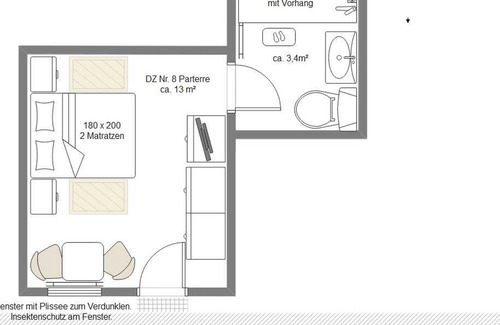 Neuensien Apartamento | Doppelzimmer - Ferienzimmer und -wohnungen mit Seeblick