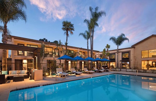 Harbor Casa | Double Queen Room, The Cove Hotel, Poolside Luxury and Outdoor Fireplace