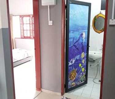 Sungai Baru Tengah Casa | double storey cosy homestay pengkalan balak fully aircon