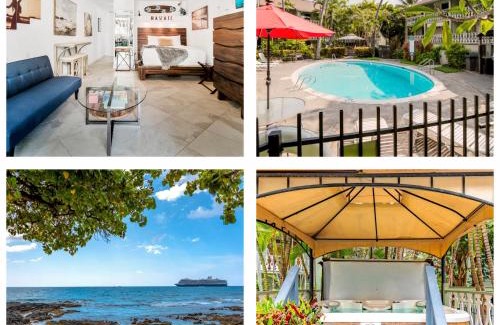 Historic Kailua Village Apartamento | DOWNTOWN HAWAIIAN PARADISE CONDO with Hot Tub, Pool & Beach - Kona Islander Inn