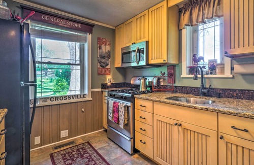 Crossville Casa | Dreamy Homestead Escape: Patio, Ranch On-Site