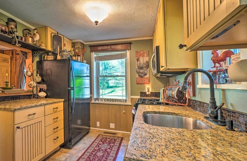 Crossville Casa | Dreamy Homestead Escape: Patio, Ranch On-Site