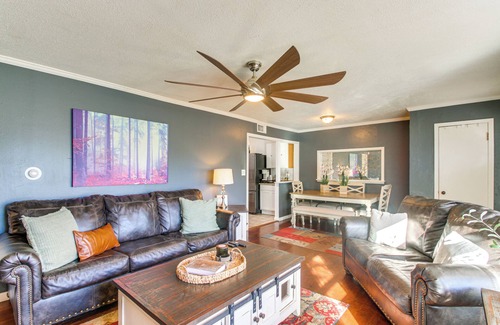 Midwest City Cabaña | Easy OKC Access! Quiet Home w/Yard & Workspace