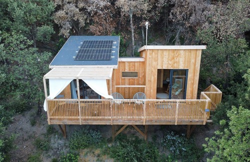 Poggio-Marinaccio Casa | Ecolodge en bois au cœur du maquis corse - Cabane La source