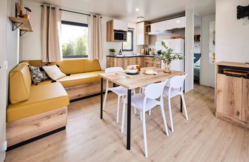 Pouzauges Casa | Eden Trio mobile home - 3 bedrooms + TV sleeps 6