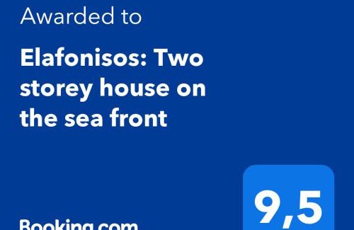 Elafonisos Casa | Elafonisos: Two storey house on the sea front