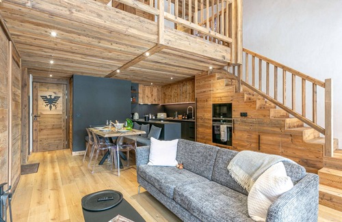 Val-d'Isere Apartamento | Apartamento elegante con chimenea y WIFI, 2 dormitorios