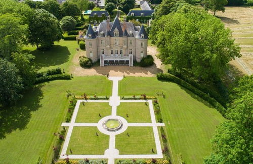 Vallon-sur-Gee Cabaña | Castillo de lujo en parque de 4 hectáreas con piscina, jardín francés y actividades al aire libre
