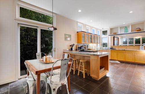 Eastside Santa Cruz Casa | Enchanting waterfront home with hot tub, patio, & great harbor views