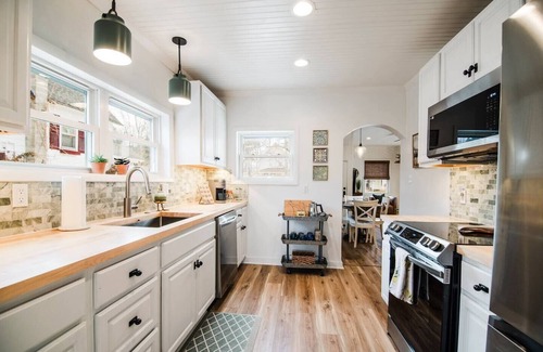 Boyne City Cabaña | Enjoy a stylish experience at this centrally-located home