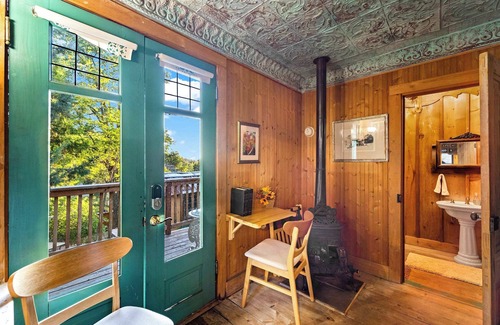 Julian Casa | Escape to Rustic Studio | Fireplace + Modern Comfort