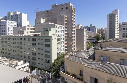 Vila Buarque Apartamento | Estúdio novo com varanda Ap704 V Buarque