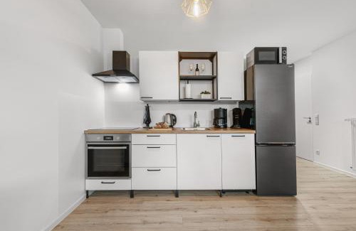 Recklinghausen Apartamento | Exklusives Studio - Zentral Innenstadtlage - Kostenloser Parkplatz - Aufzug - Modern für bis zu 4 Personen - Smart Home