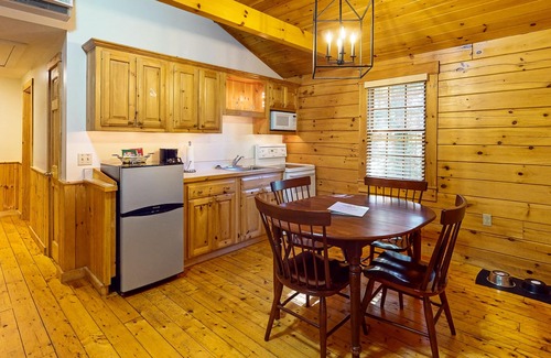 Northport Cabina | Explore the outdoors from this cozy cabin w/firepit, kitchen, and more