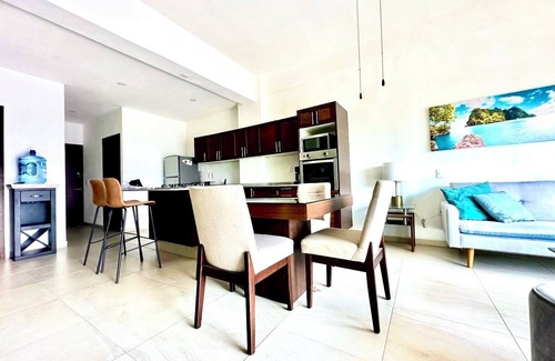 Palmar de Aramara Apartamento | Extraordinario departamento en Vallarta (Manyara) con alberca, cerca de playa.