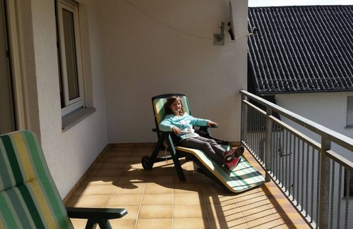 Kroffelbach Apartamento | Fantástica vista desde el amplio balcón.