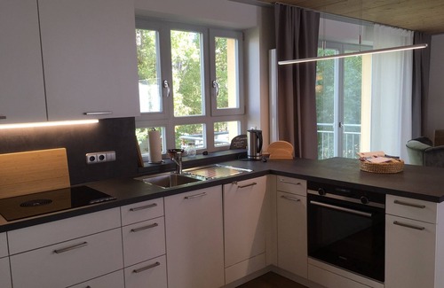 Ochsenfurt Apartamento | Ferienhaus mit Balkon und Garten