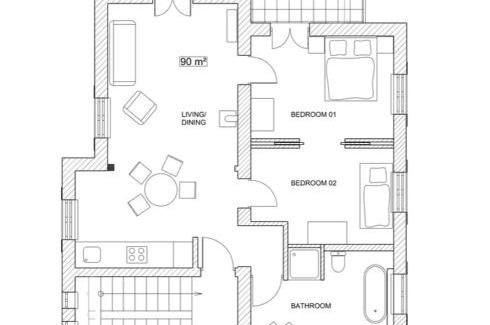 Kienwerder Apartamento | Ferienwohnung 2OG am Waldfriedhof