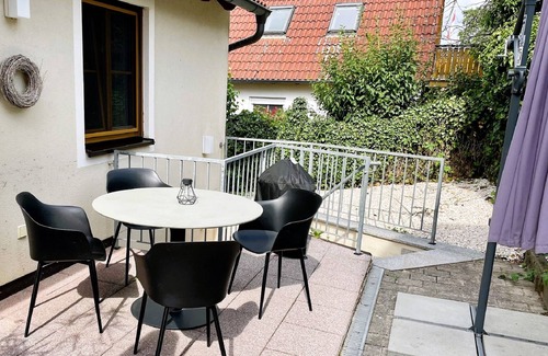 Haundorf Apartamento | Ferienwohnung 8 im Innenhof mit Terrasse