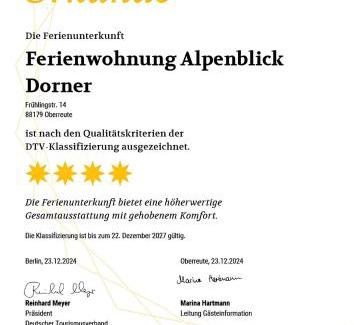 Oberreute Apartamento | Ferienwohnung Alpenblick Dorner