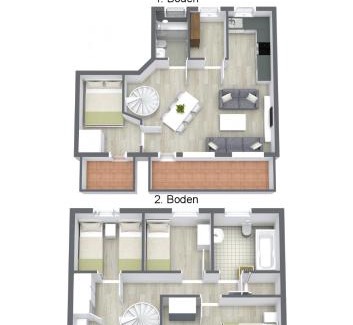 Wangerooge Apartamento | Ferienwohnung Leuchtturmblick