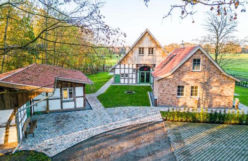 Versmold Apartamento | Ferienwohnung mit Sauna „Eschblick“